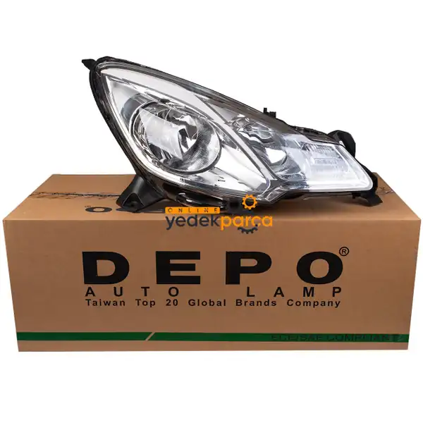 Depo 552 1134rmldem5 Citroen C3 2009 2015 Ön Sağ Far Beyaz Tip 68461