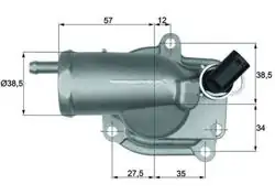 MAHLE TH1087 | Termostat Mercedes W203 W210 OM611 87C 98-03