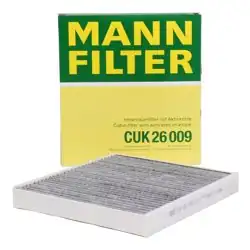 MANN CUK26009 | Karbonlu Polen Filtresi Skoda Superb 2015+, Passat, Golf VII-VIII, A3, Leon, Octavia uyumlu