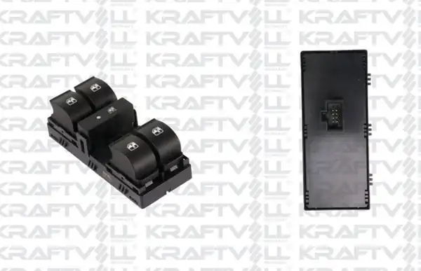 KRAFTVOLL 04050115 | Ön Sol Cam Düğmesi Fiat Linea 07 Cercevesiz 8 Fişli