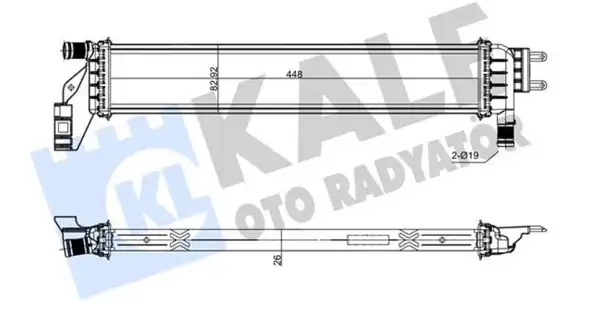 KALE 0559221AB | Yardim Su Radyatörü Renault Express Dacia Duster İ II Logan II Sandero II Dokker Lodgy 1 5 dCi Euro 6