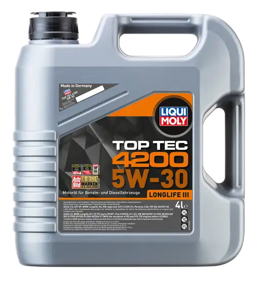 LIQUI MOLY 5W30 | Motor Yağı Tam Sentetik Top Tec 4200 4 Litre 3715