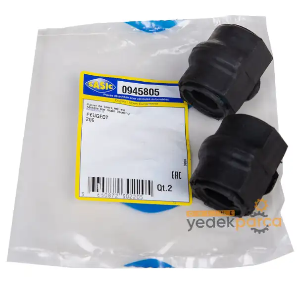 SASIC 0945805 | Viraj Demir Lastiği Orta Peugeot 206 19mm 2 Adet