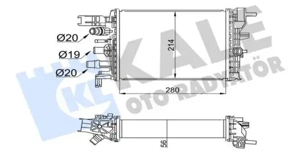 KALE 357295 | Turbo İntercool Radyatörü Dacia Duster II Sandero II Lodgy Clio V 1 5 dCi K9k