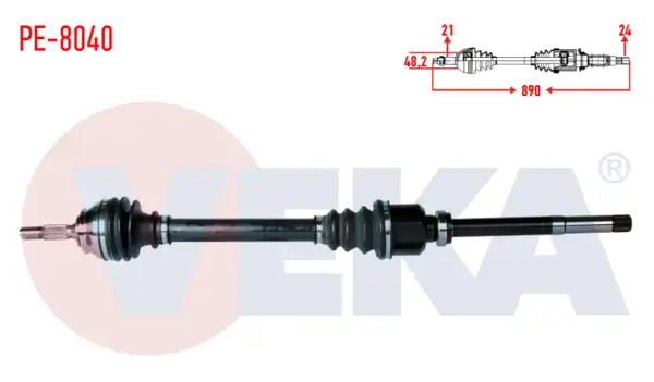 GSP 210308 | Ön Sağ Aks Komple Peugeot 301 1 6 Hdi
