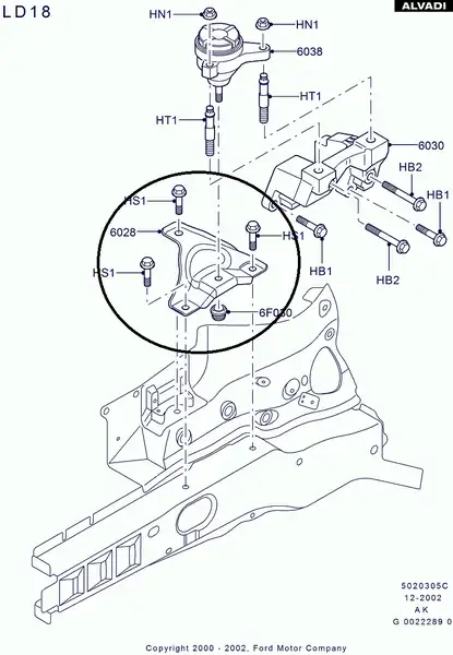 Ford Focus 1998-2005 1.6 Benzinli Zetec Motor Takoz Bağlantı Braketi Ford Orjinal