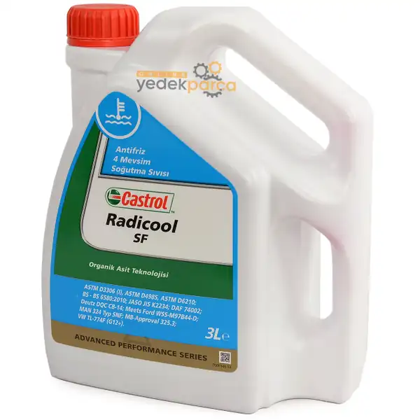 Castrol Radicool Sf 3 Litre Kırmızı Konsantre Organik Antifiriz