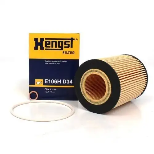 HENGST E106HD34 | Yağ Filtresi Bmw E36 E39 E46 E60 E61 E65 E66 X5 E53 X3 E83 Z4 E85 94 11 M52 M54 7098