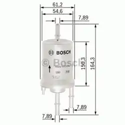 BOSCH F026403006 | Benzin Filtresi 4 Bar VW Polo Golf V VI Jetta Audi A3 Seat Ibiza Skoda Fabia