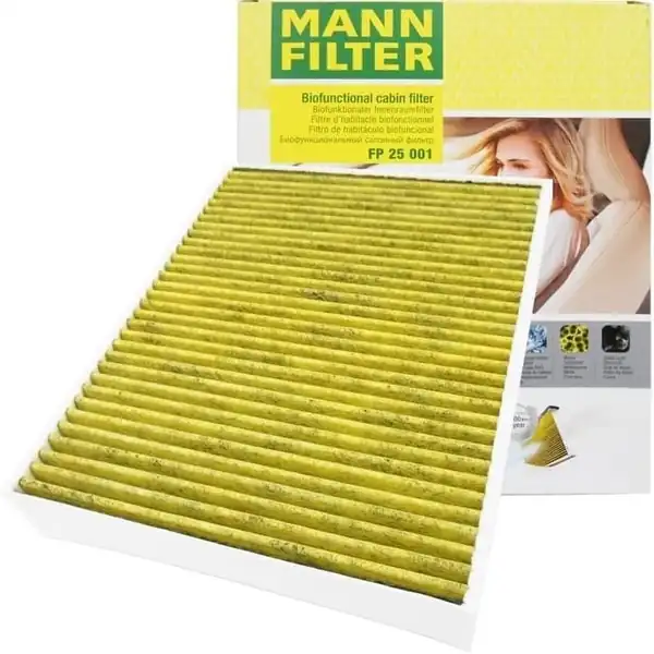 MANN FP25001 | Bmw 1 Seri F20 Kasa Antibakteriyel Karbonlu Polen Filtresi
