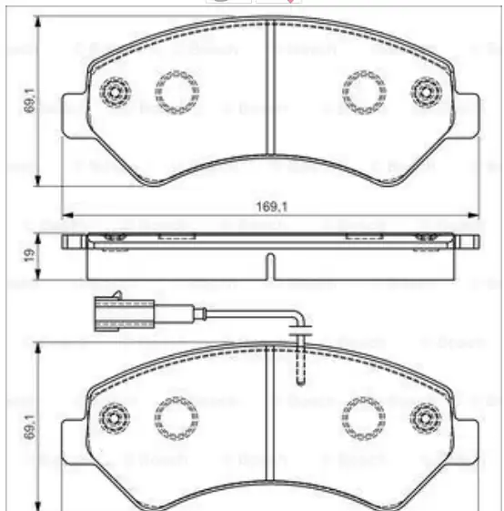 Bosch 0986495095 Ön Fren Balatası Ducato III Boxer III Jumper III Karsan Jest 2 2 3 0 Hdi 06