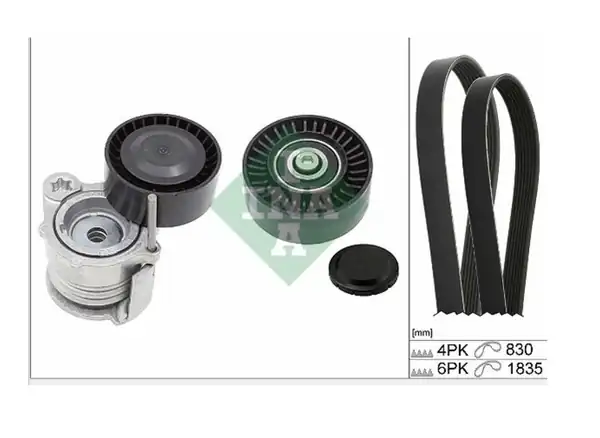 Bmw E92 Kasa 320d M47N2 Motor V Kayışı Ve Gergi Rulman Seti INA Marka