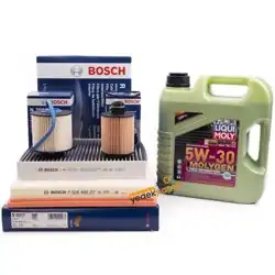Opel Astra J 1.3 Dizel (A13DTE) Periyodik Bakım BOSCH Filtre Seti / LIQUI MOLY 5W30 DPF Motor Yağı Molygen New Generation 4 Litre