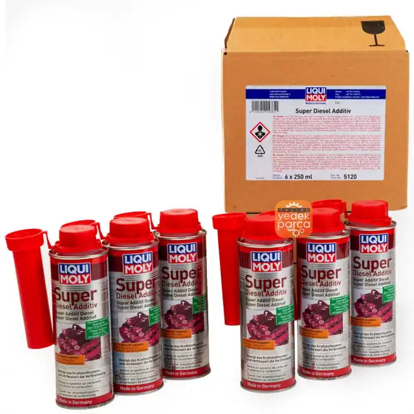 LIQUI MOLY Super Dizel Yakıt Katkısı Enjektör Ve Yanma Odasi Temizleyici 250 ML 5120 6li Paket