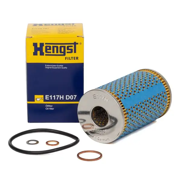 HENGST E117HD07 | Mercedes W123 W115 Kasa M115 Benzinli 1974 1980 Yağ Filtresi