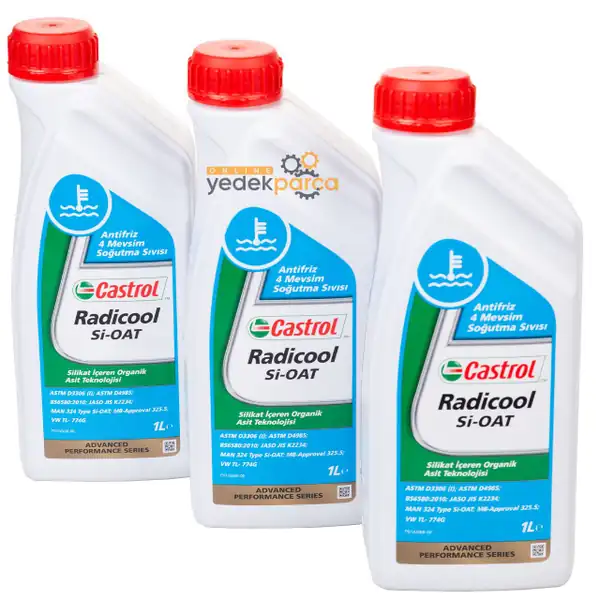 Castrol Radicool Sioat 3 Litre Organik Eflatun Antifriz Volkswagen G13 Onaylı