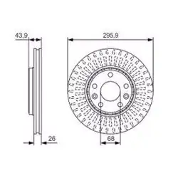 BOSCH 0986479S93 | Renault Latitüde 2010-2015 1.5 dCi Ön Fren Disk Takımı