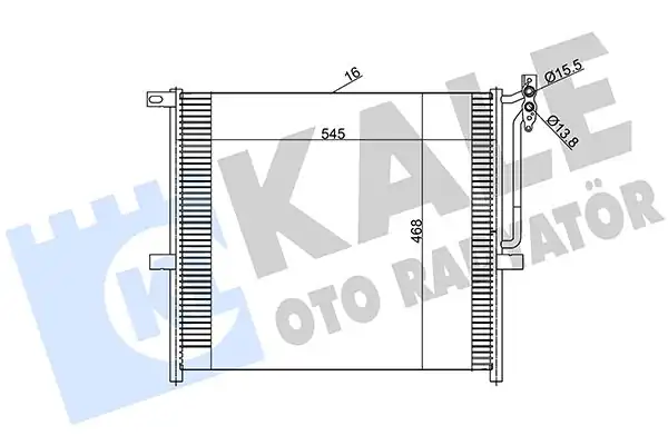 KALE 384800 | Klima Radyatörü (Kondenser) 04-X3 (E83)