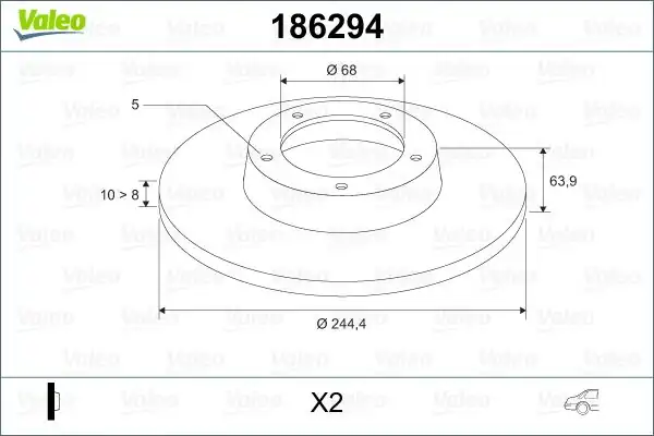 VALEO 186294 | Fren Diski Arka Passat B5 (3B2) 96-0045078 45139 1.8 T 2.3 Vr5 1.9 TDI 1.9 TDI 2.8 V6 1.9 TDI 2.5 TDI 2.0 1.9 TDI 2.8 V6 Passat B5 Variant (3B5) 97-0045078 45139 1.8 T 2.3 Vr5 2.8 V6 1.9 TDI 1.9 TDI 1.9 TDI 2.5 TDI Passat B5 98-06 / 100 90-