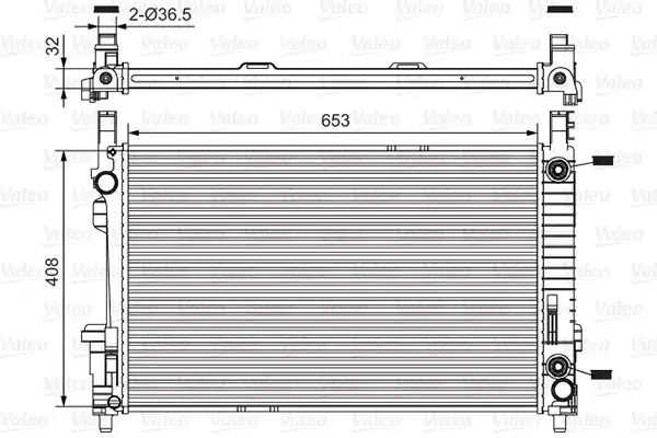 VALEO 734378 | Motor Su Radyatörü A-Class W169 04-12 B-Class W245 05-11