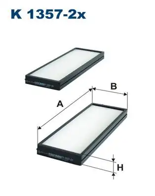 FILTRON K1357-2X | Polen Filtresi 09- i20