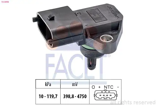 FACET 103098 | Map Sensörü Hyundai Accent Era 14 Benzinli 06-Accent 00-05 Elantra 16 01 -